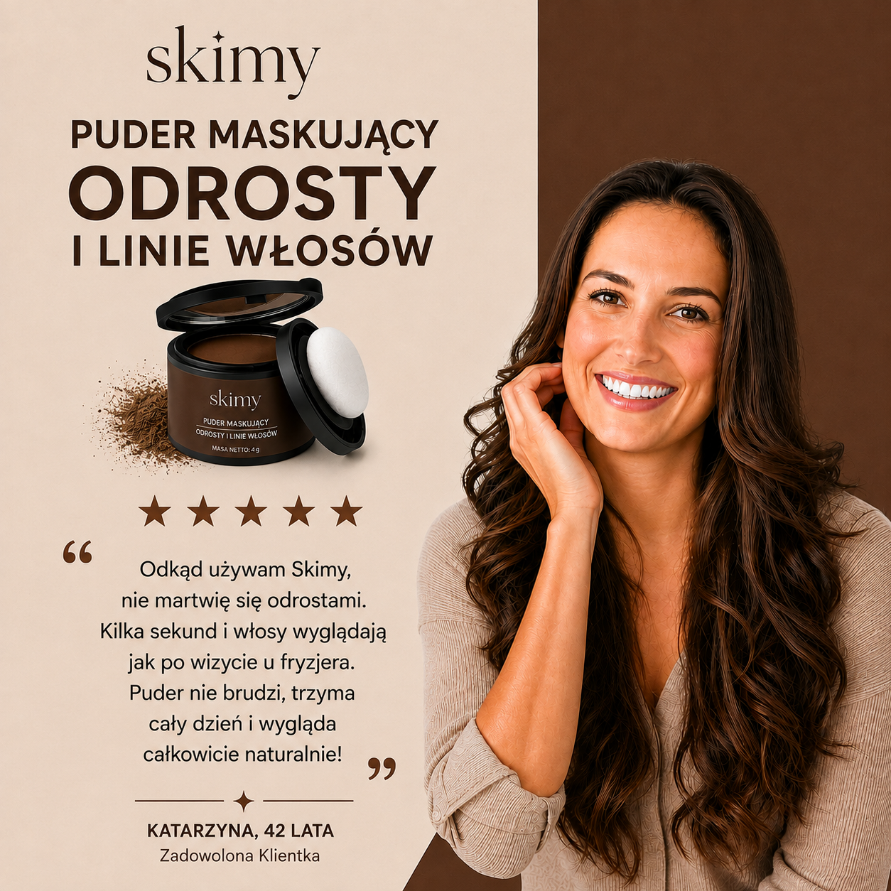 Skimy™ - Równa linia włosów